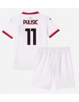 Otroške Nogometnih dresov AC Milan Christian Pulisic #11 Gostujoči 2024-25 Kratki rokavi (+ hlače)